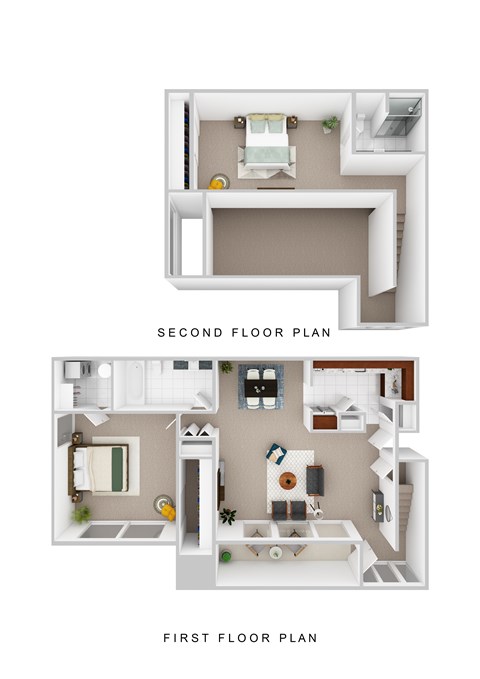 Floor plan for 2 beds, 2 baths, 1200 sqft